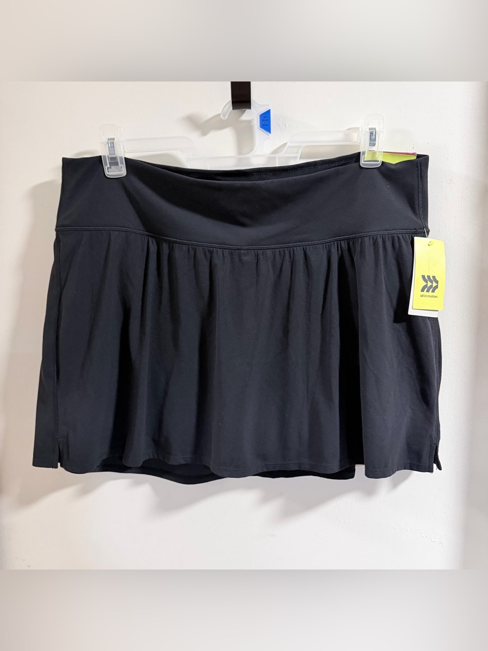 All in Motion Knit Circle Skort Skirt Activewear Sports Black Size XXL New B0038